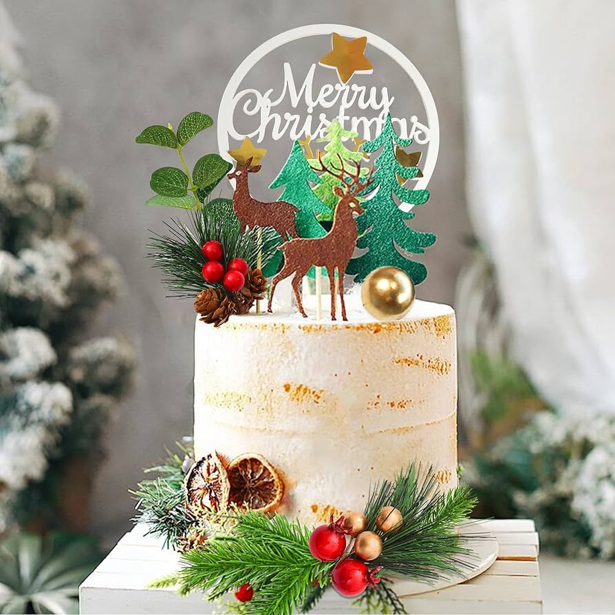 Decorated Christmas Cake