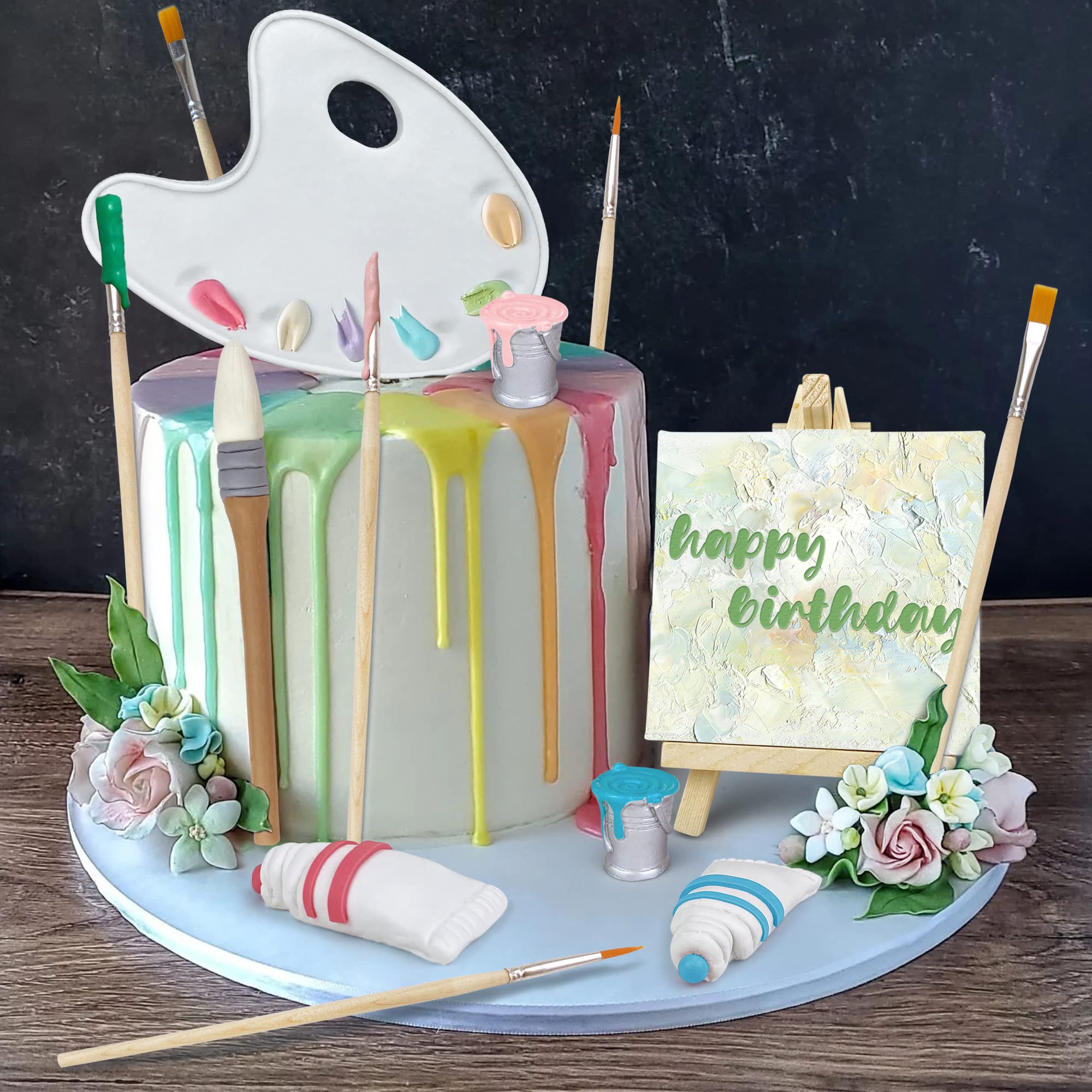 Watercolor Decorated Cake