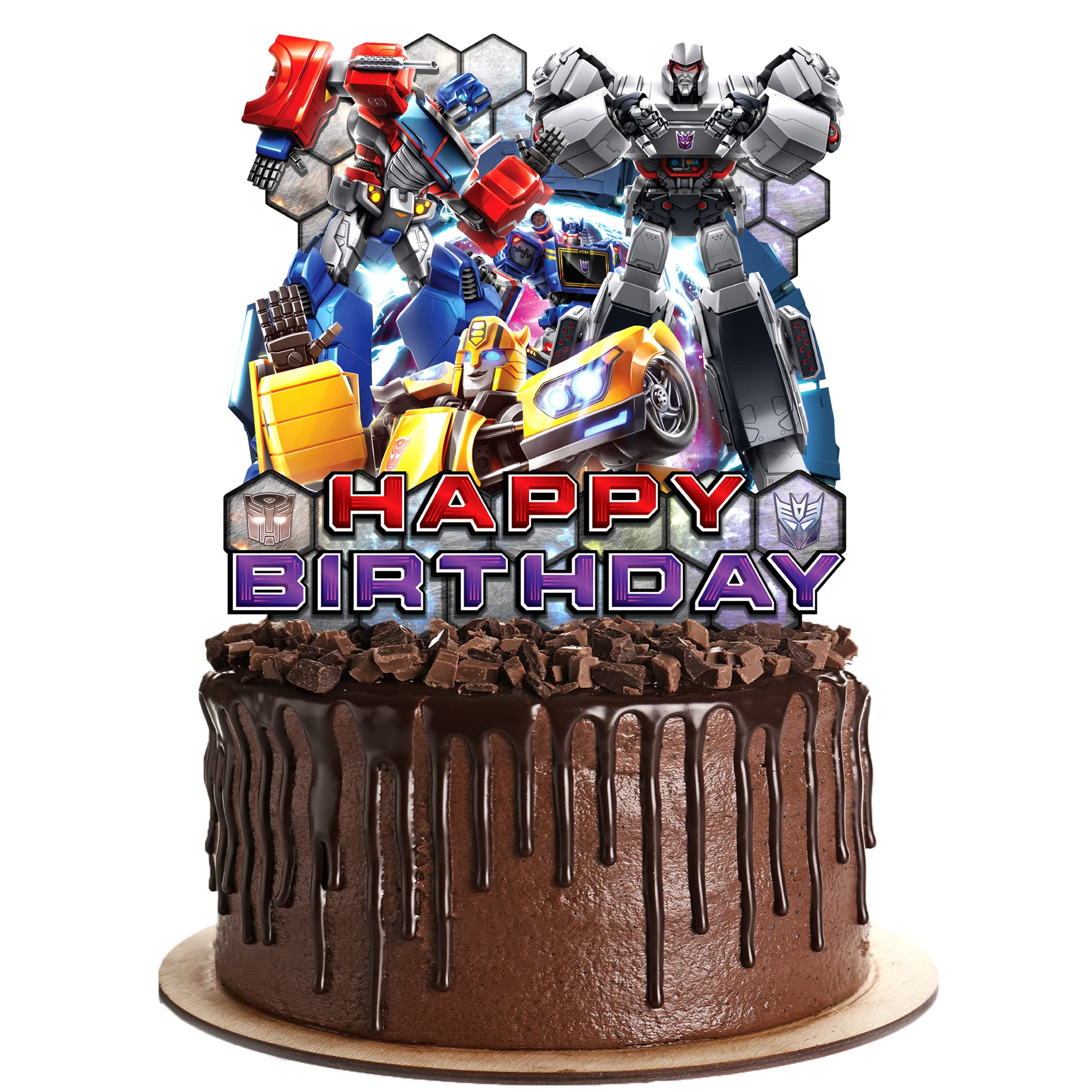 Transformers decorated cake