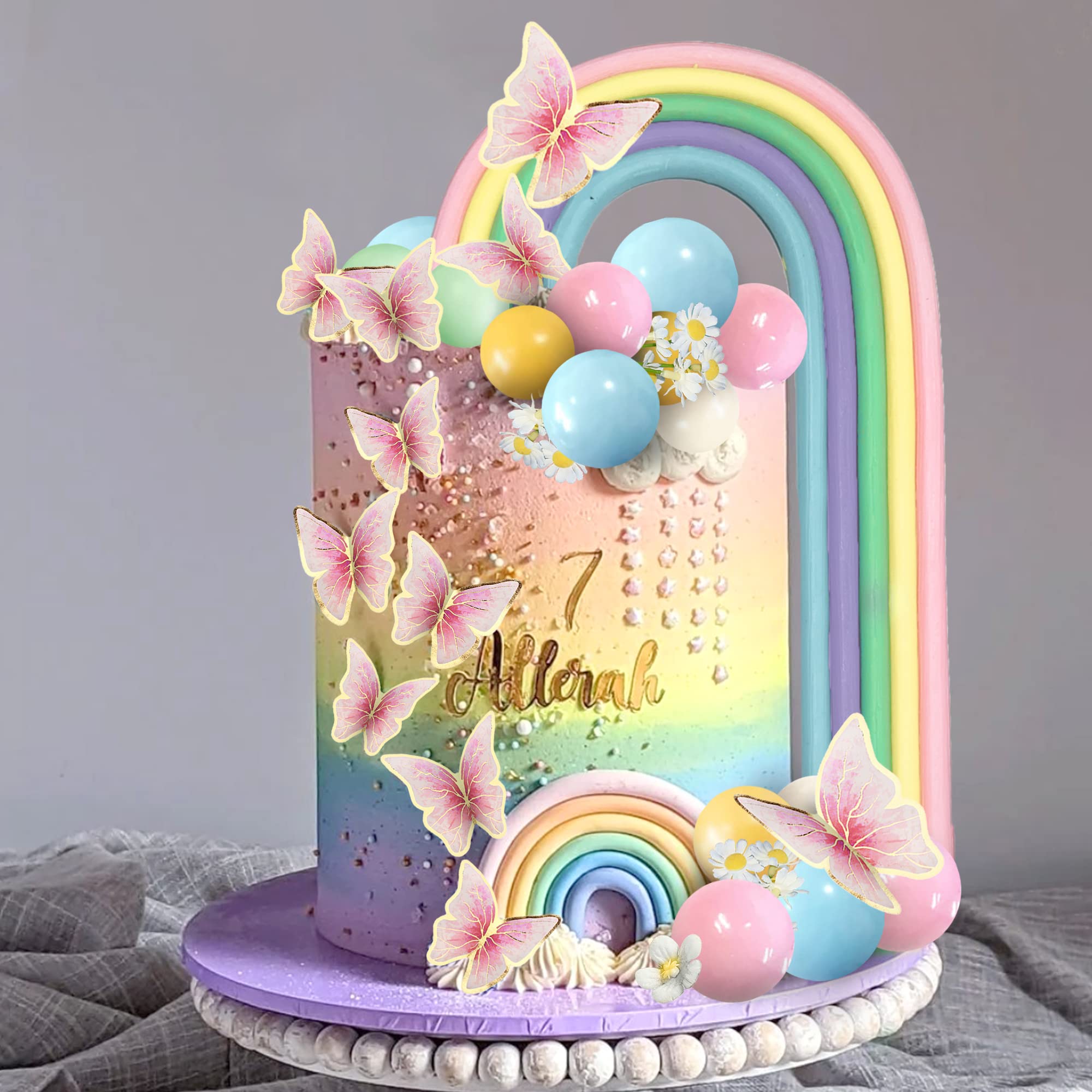 Rainbow Decorated Cake