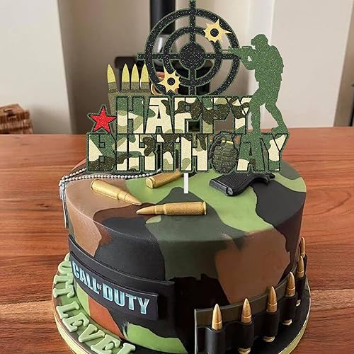 Military decorated cake