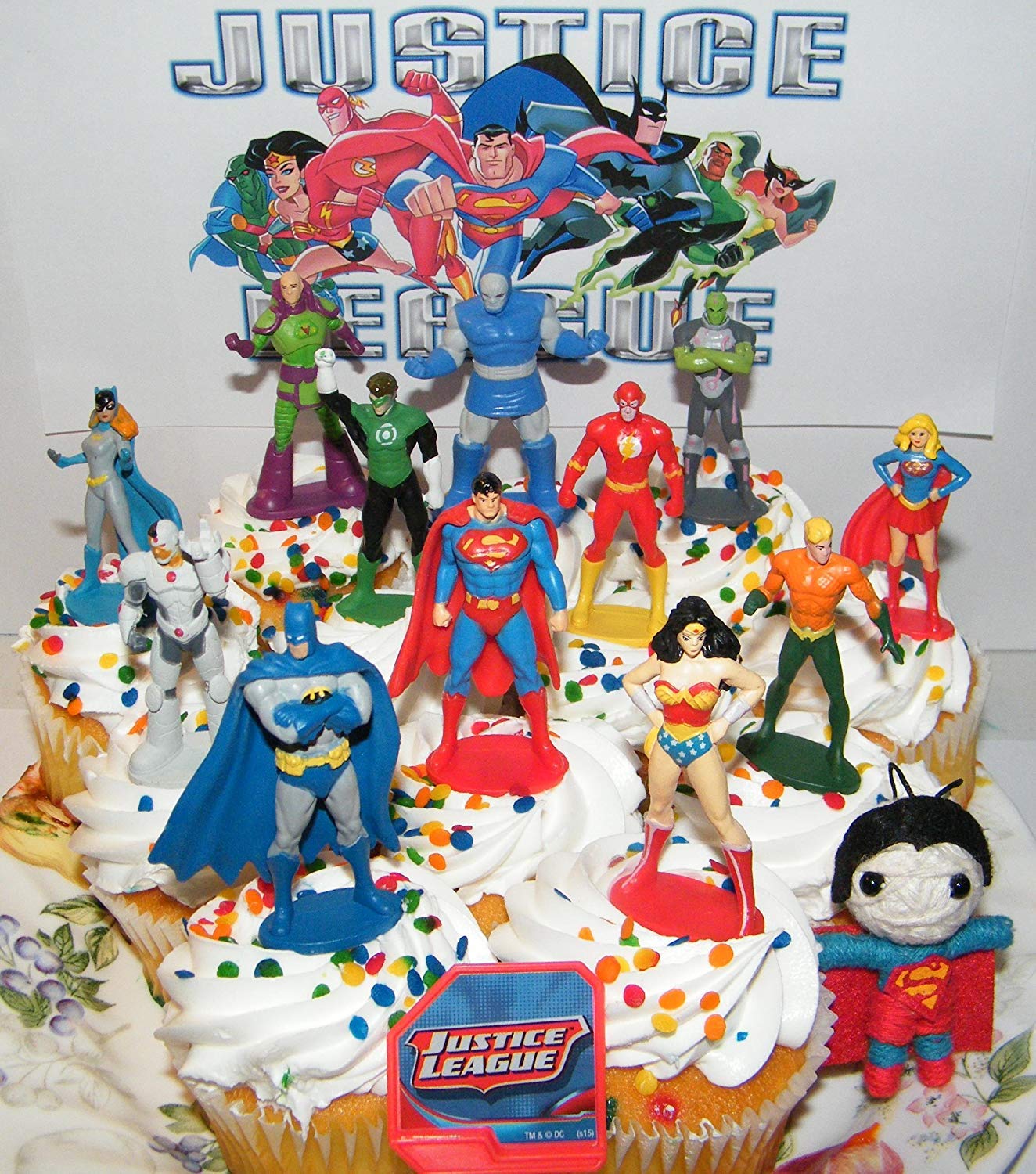 Justice League Decorated Cake