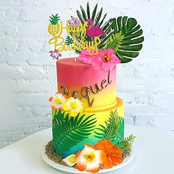 Tropical Decorated Cake