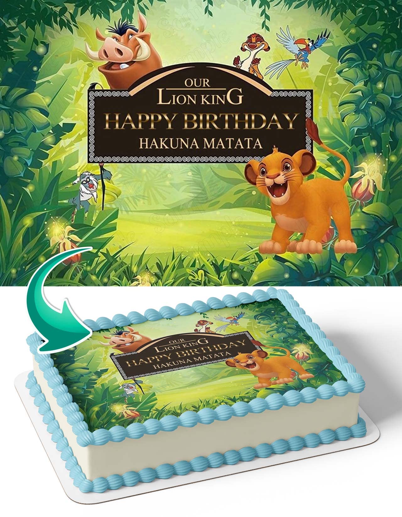 Decorated Cake Hakuna Matata