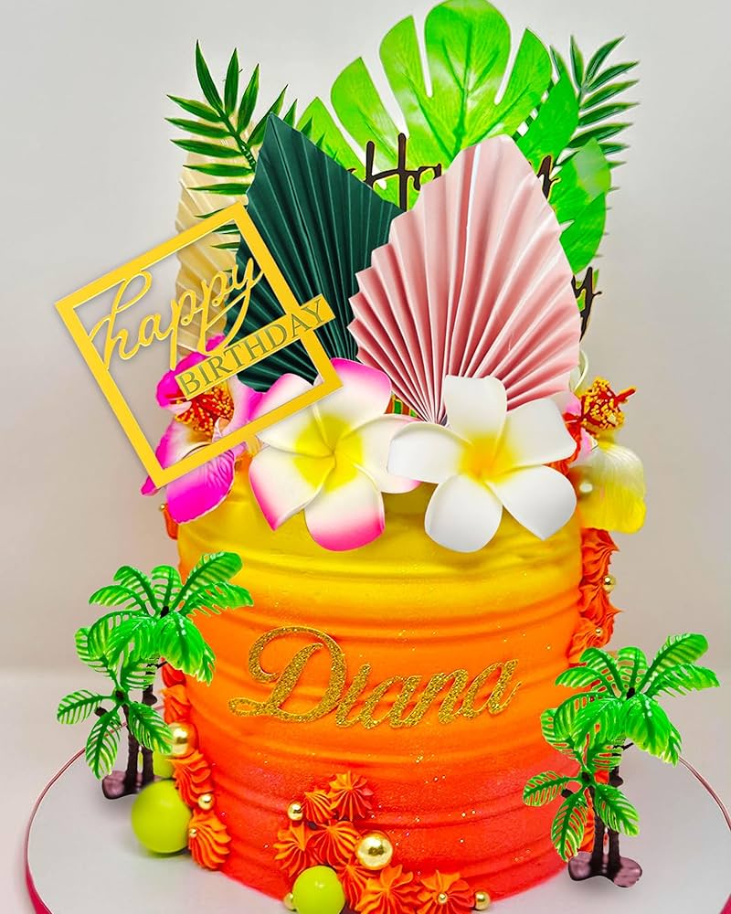 Tropical Decorated Cake