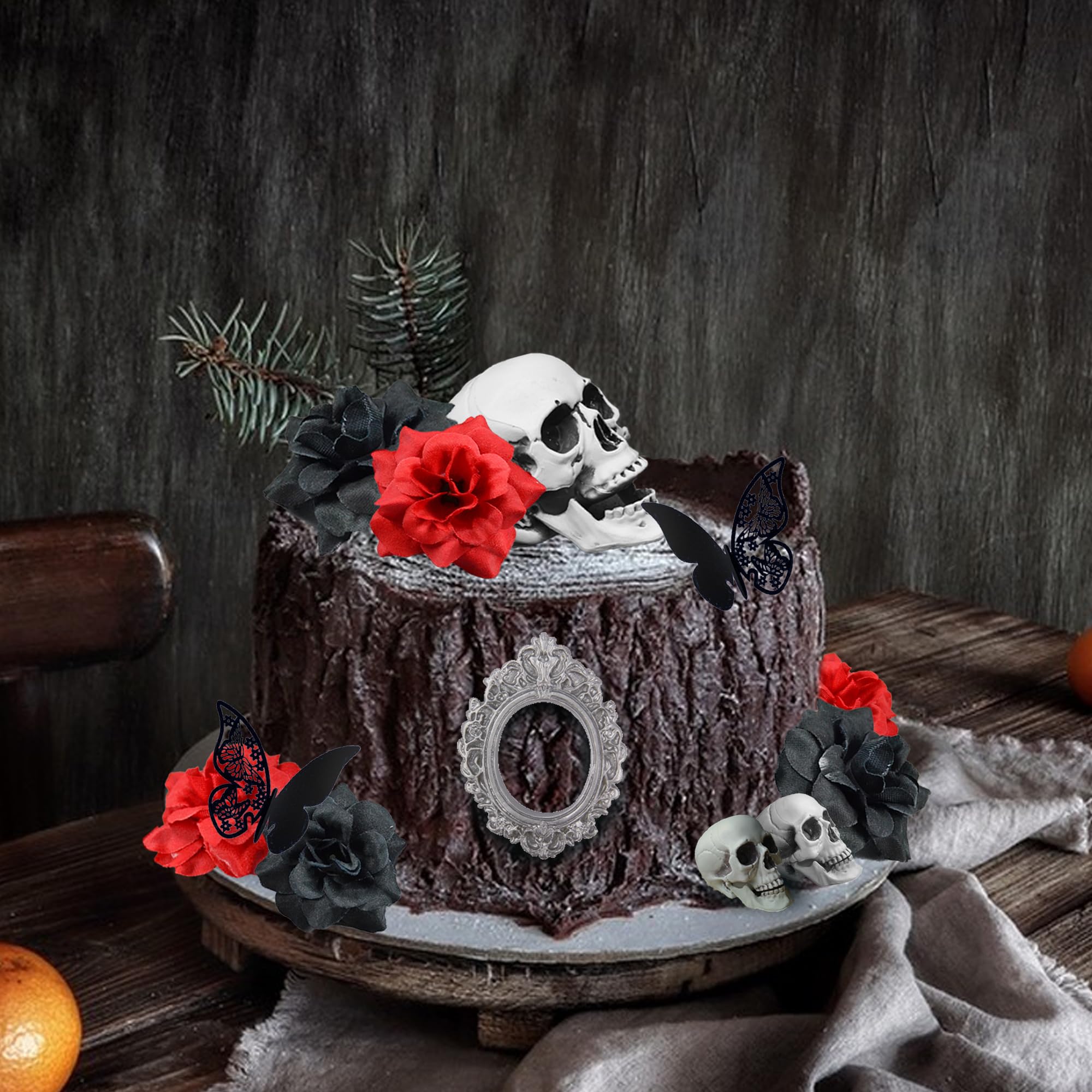 Skull Decorated Cake