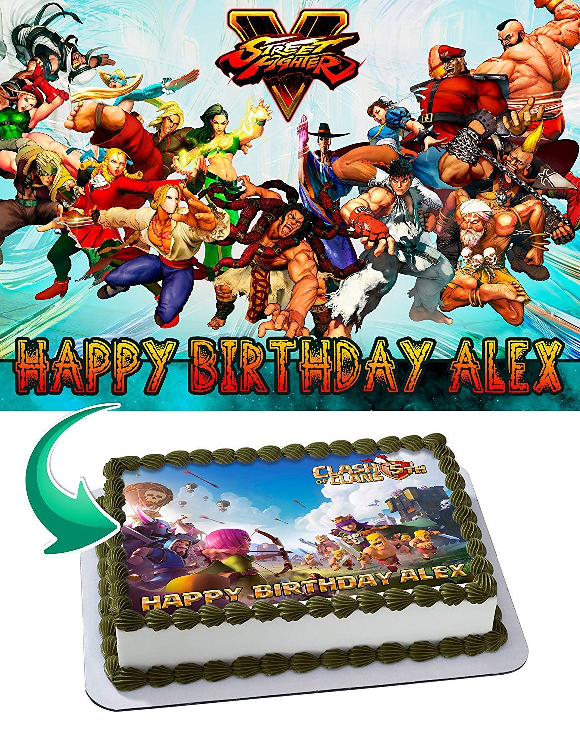 Street Fighter Decorated Cake