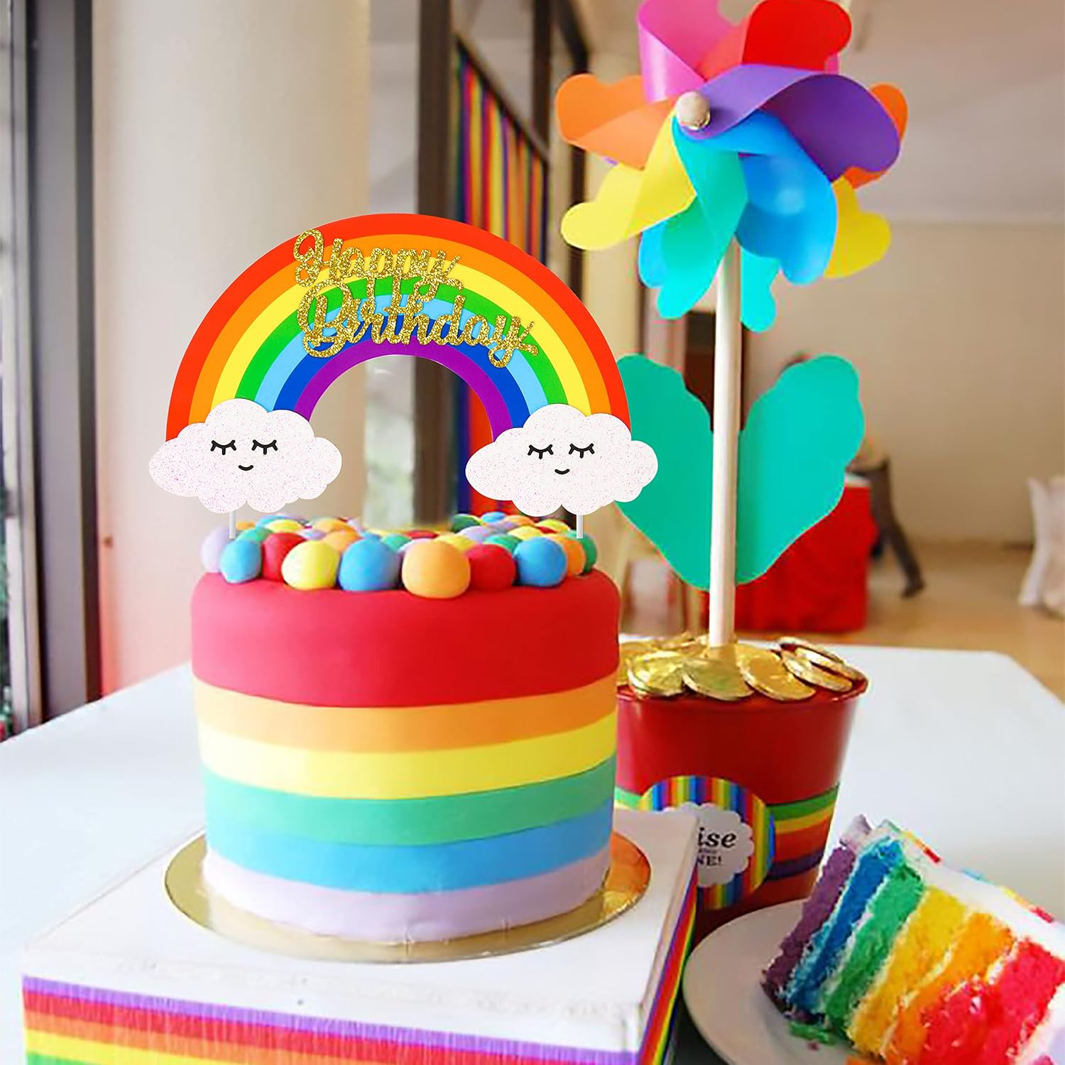 Candy Colors Decorated Cake