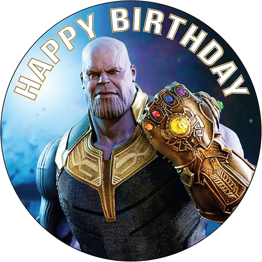 Thanos Decorated Cake