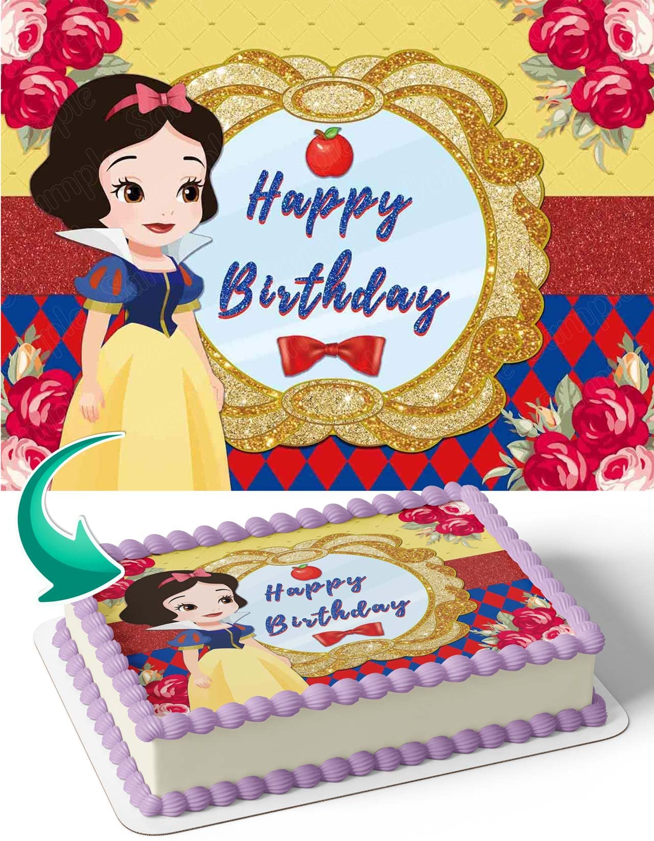 Snow White Decorated Cake