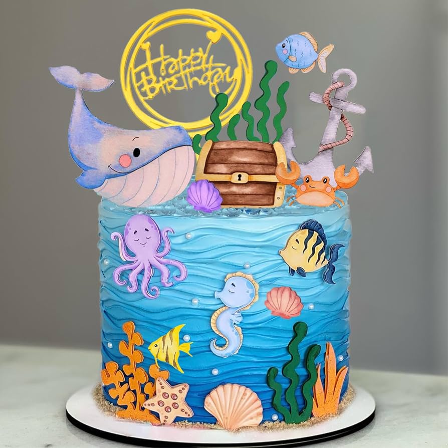 Ocean Decorated Cake