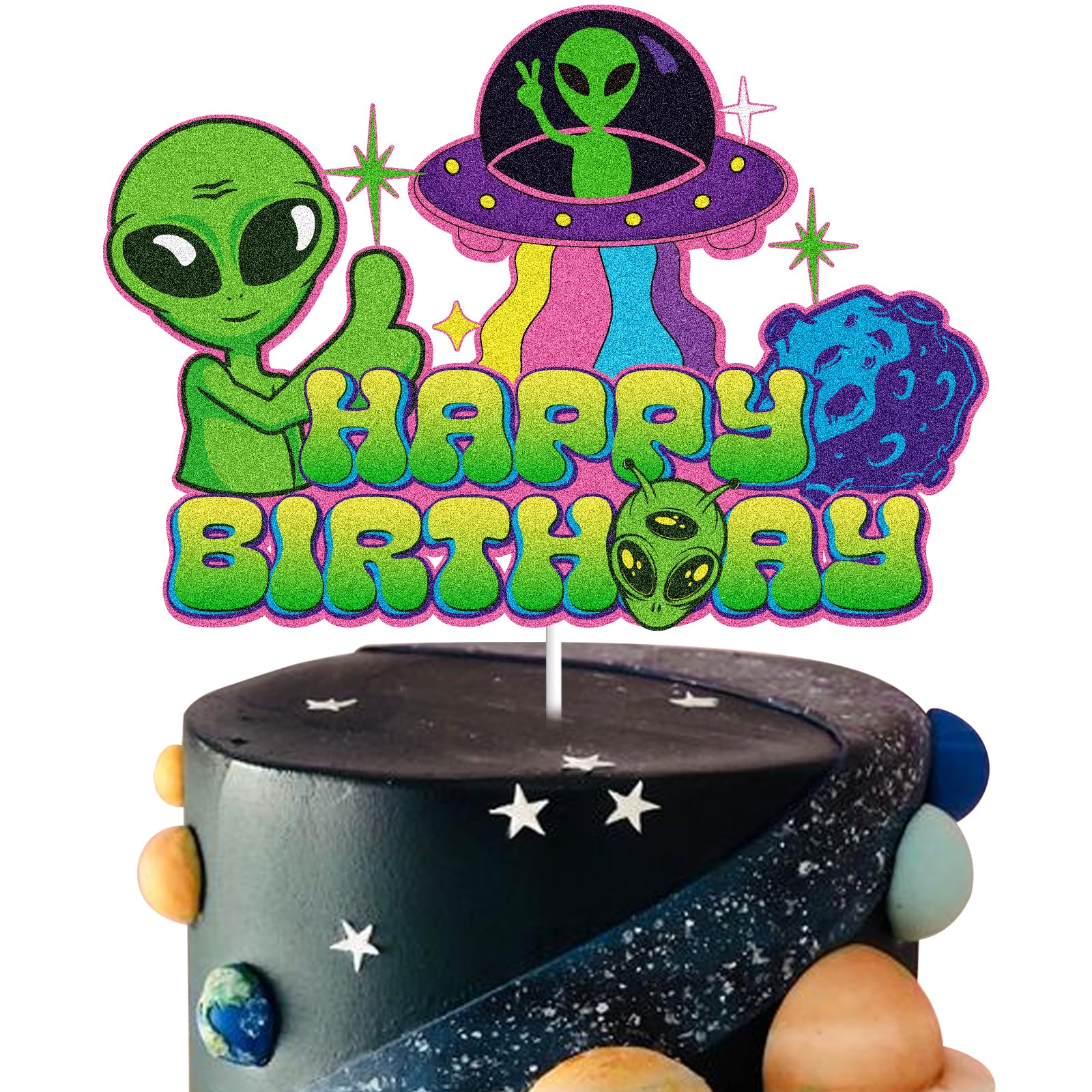 Alien Decorated Cake