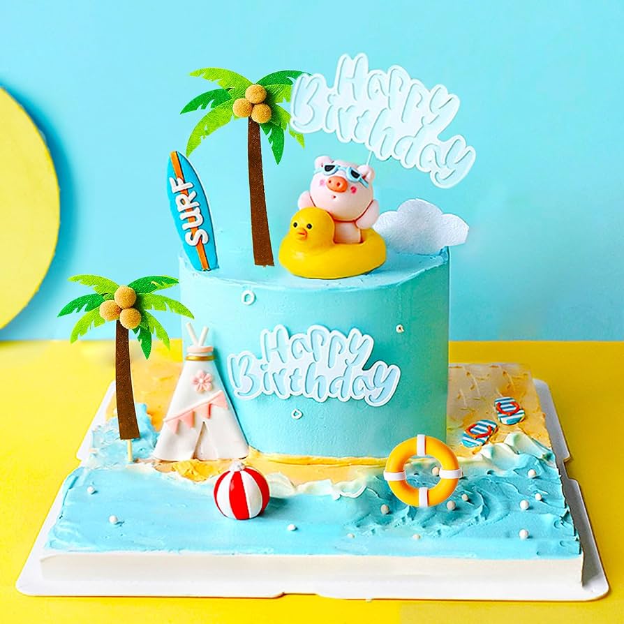 Decorated Surf Cake