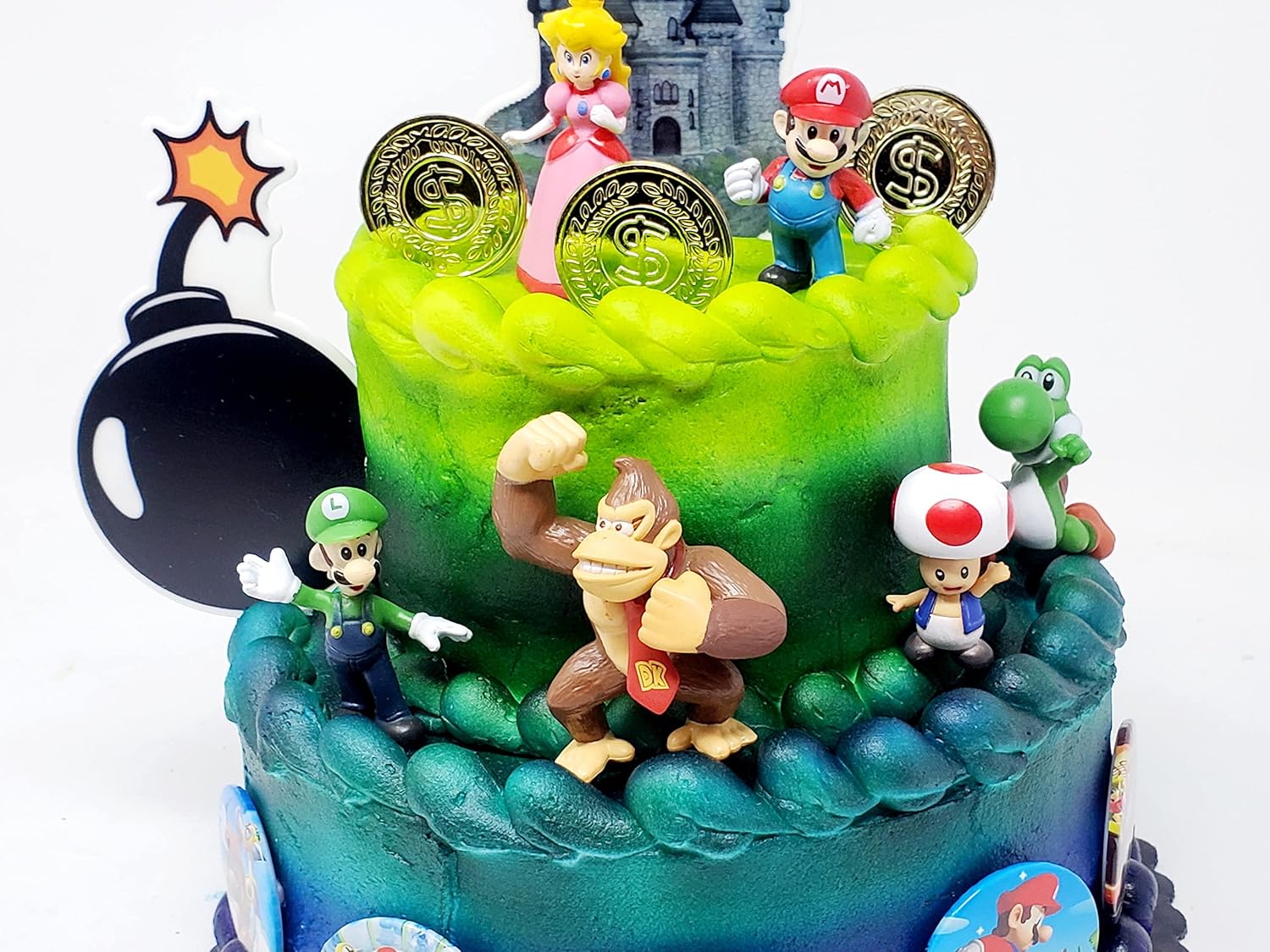 Mario Bros Decorated Cake