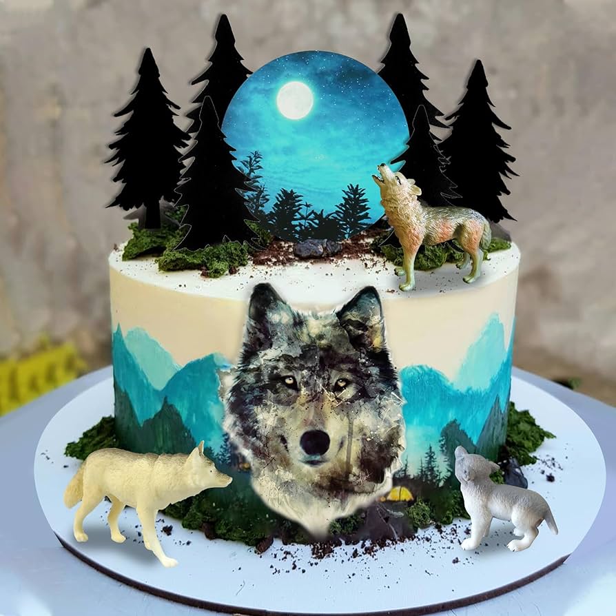 Wolf Decorated Cake