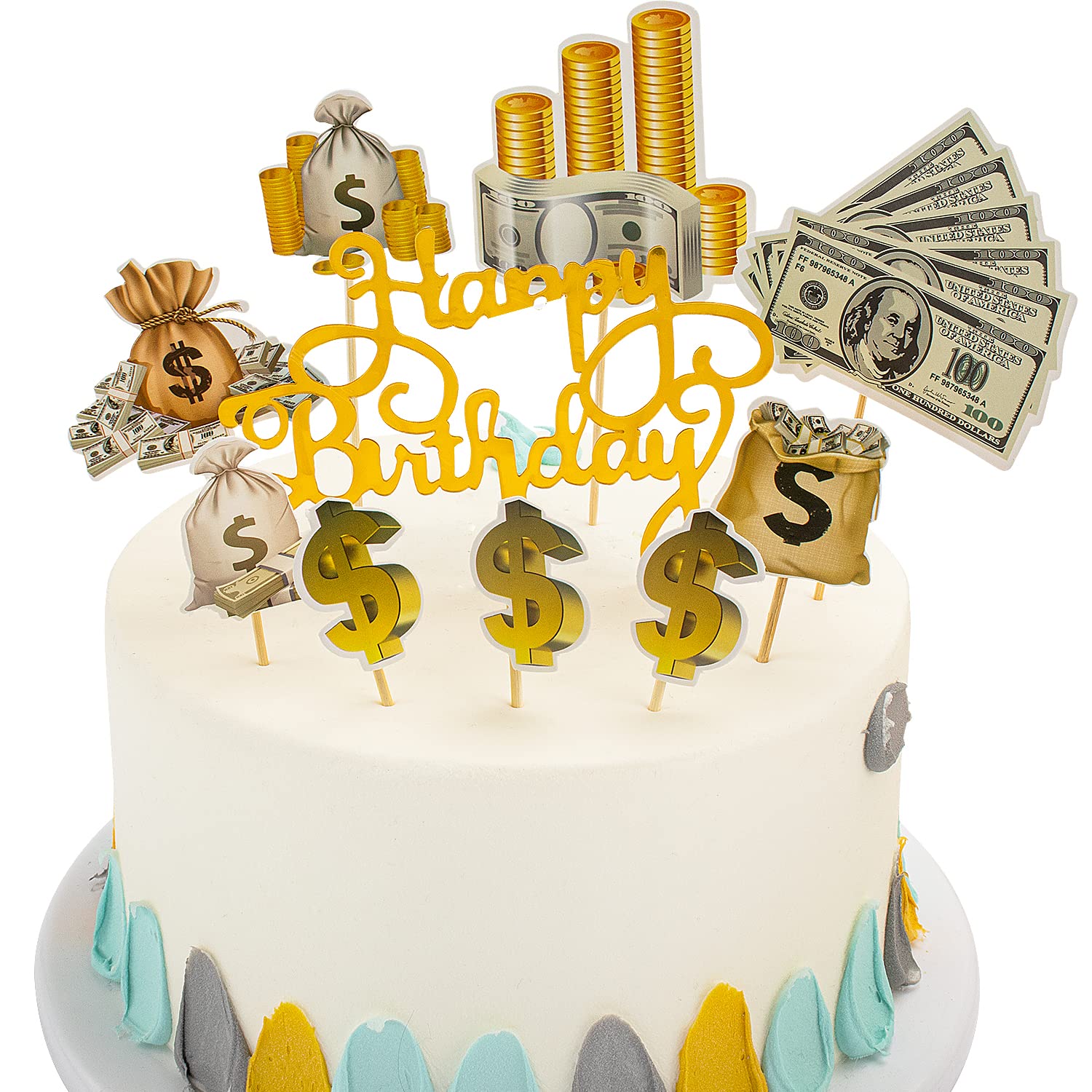 Dollar Decorated Cake