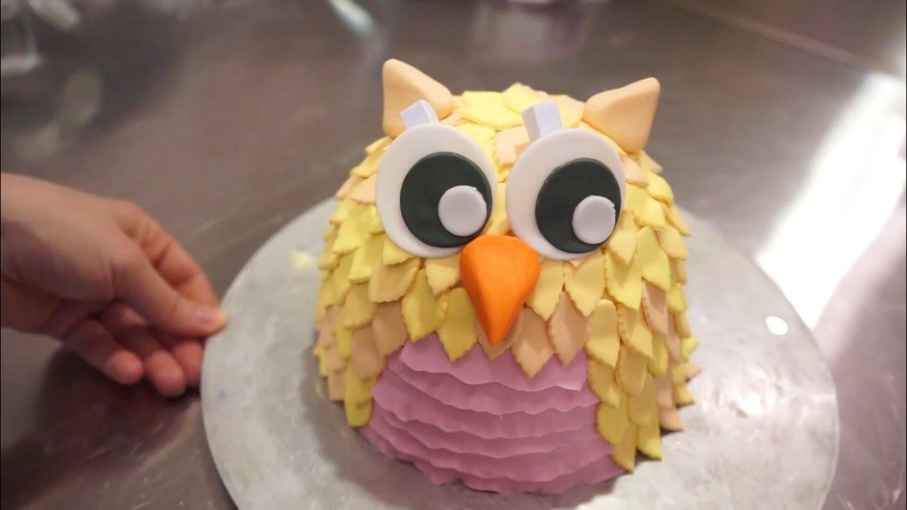 Owl Decorated Cake