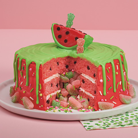 Watermelon Decorated Cake