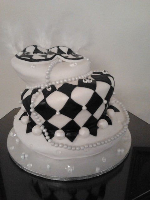 Harlequin Decorated Cake