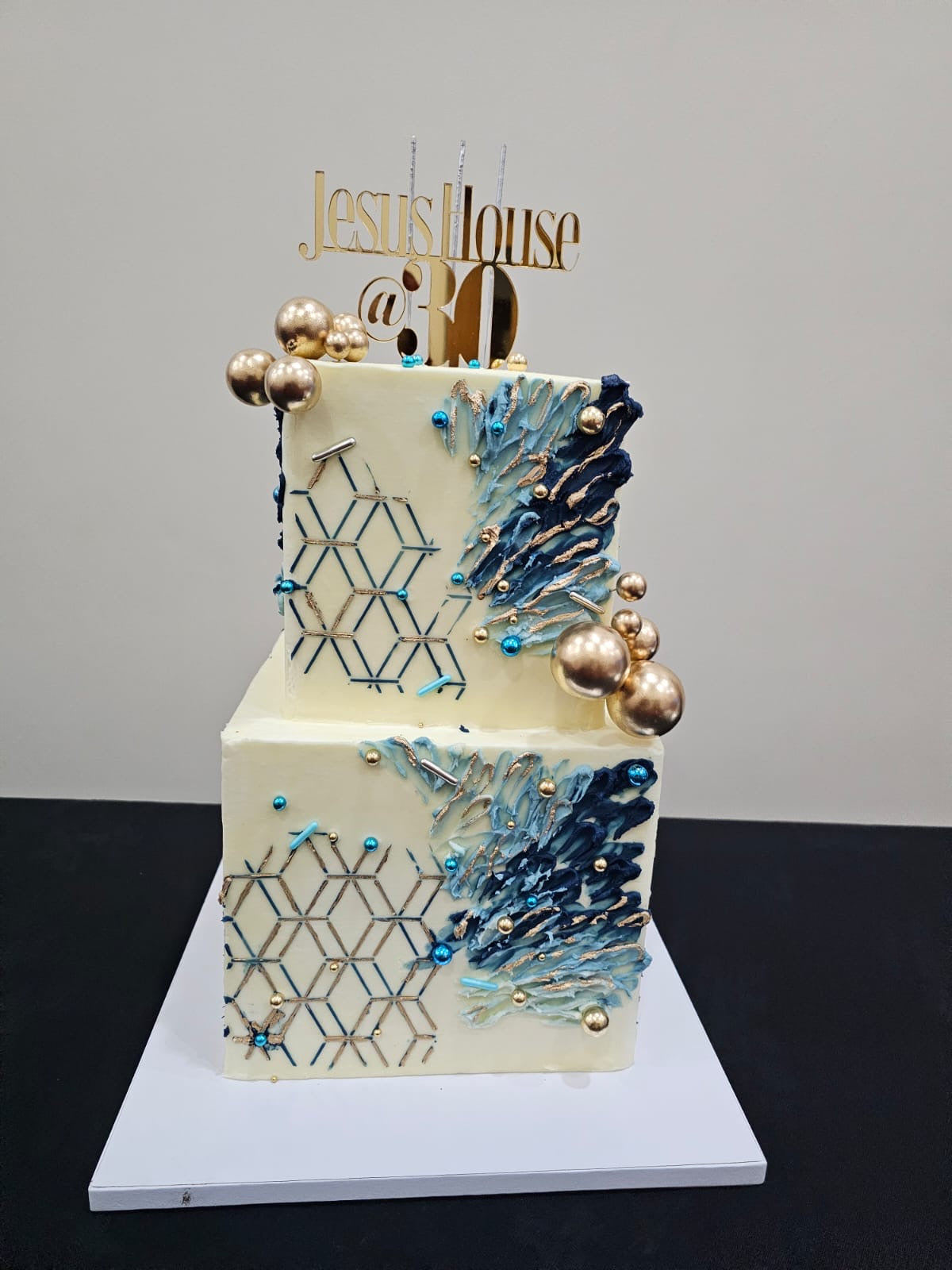 Abstract Decorated Cake