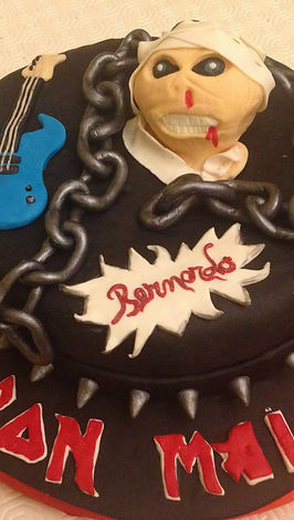 Iron Maiden Decorated Cake