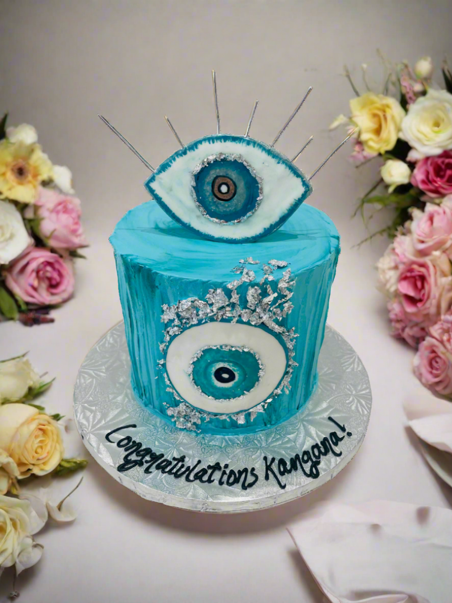 Greek Eye Decorated Cake