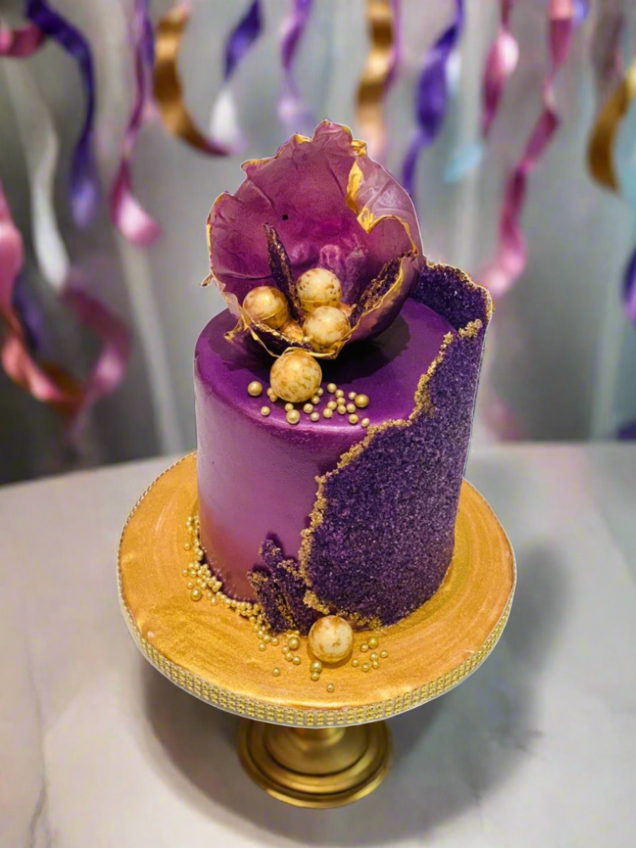 Purple Decorated Cake