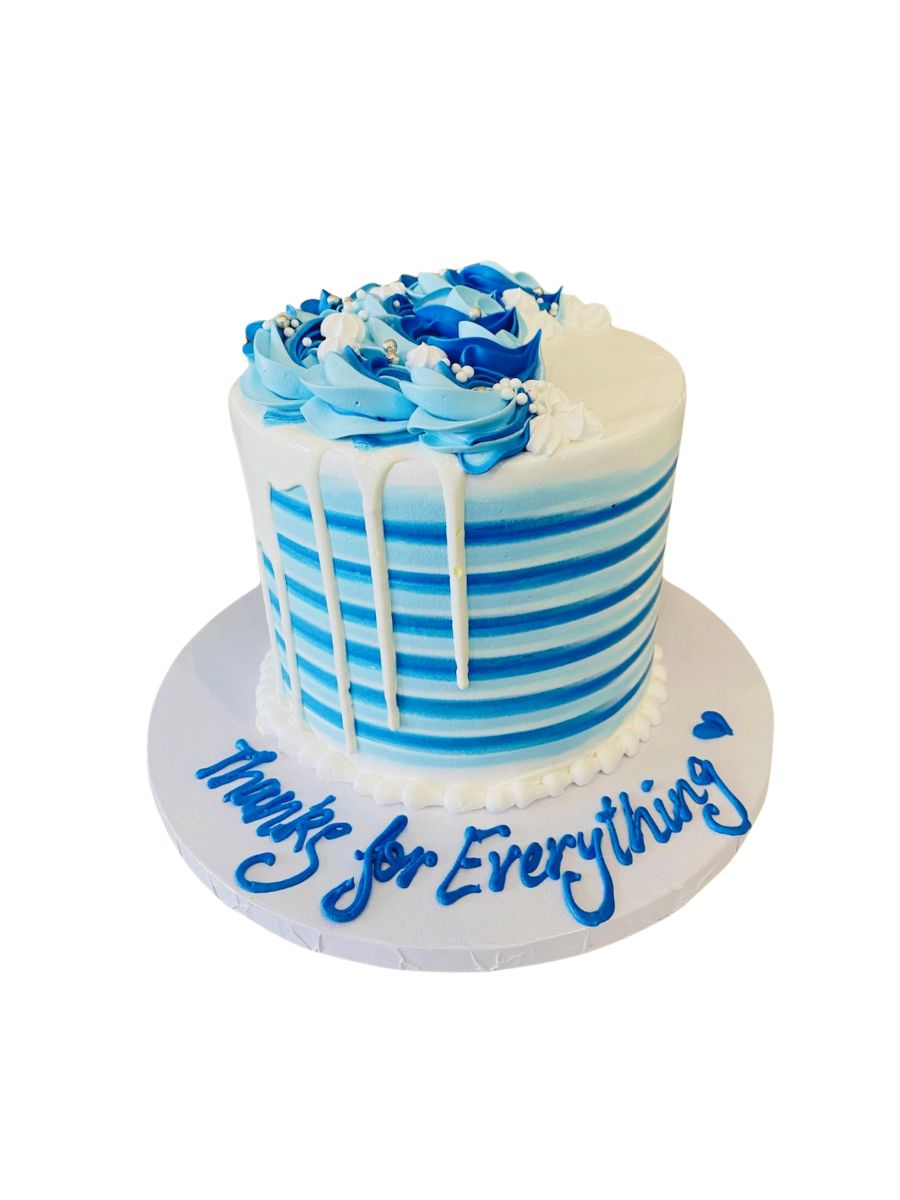 Blue Decorated Cake