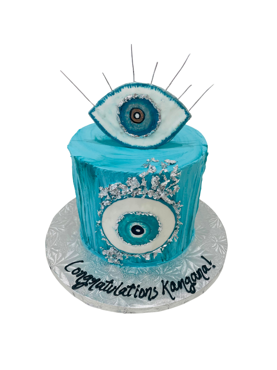 Greek Eye Decorated Cake