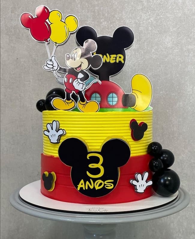 Bolo Decorado Mickey