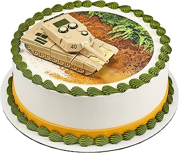 Military decorated cake