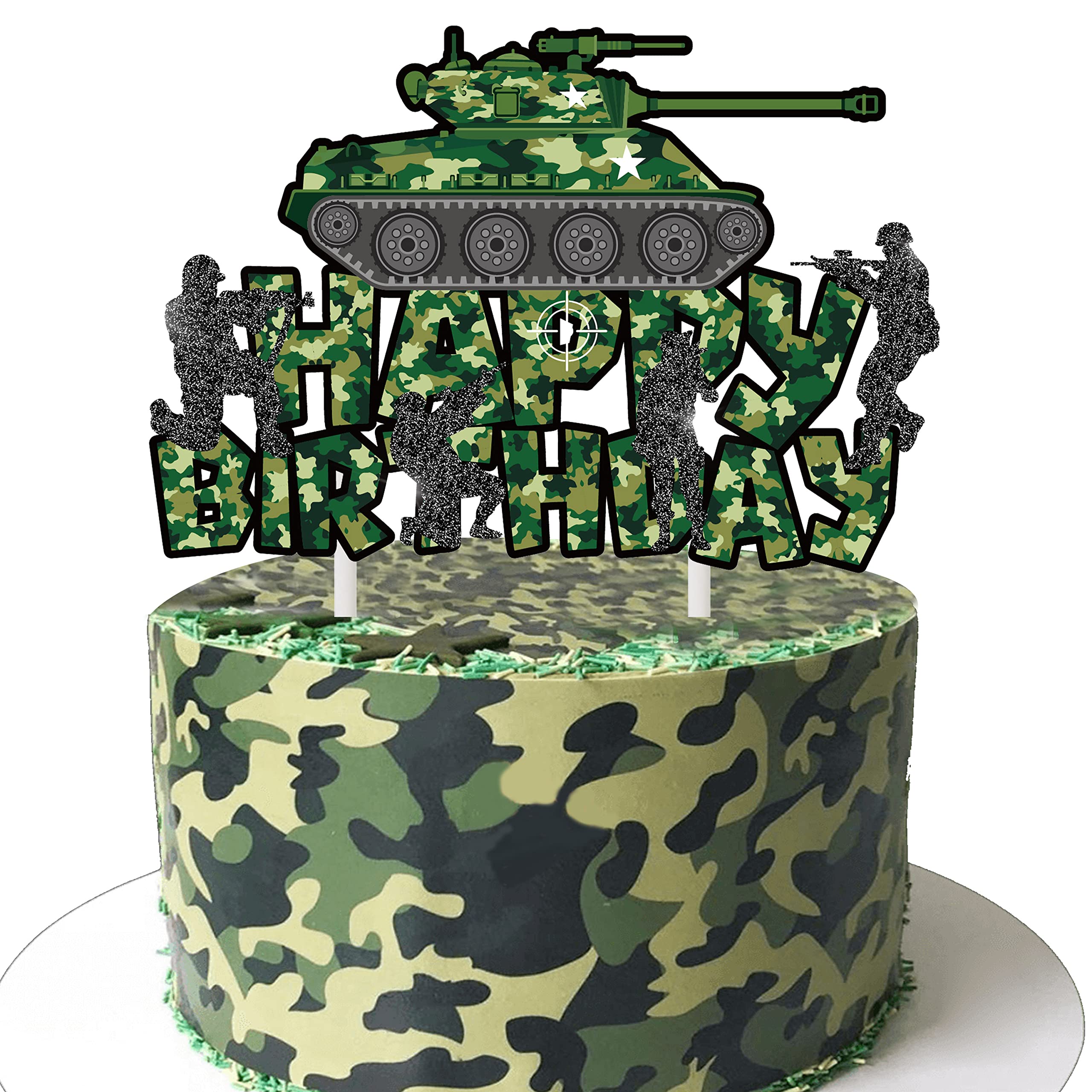 Military decorated cake