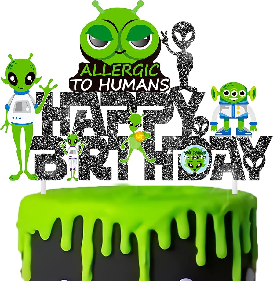 Alien Decorated Cake