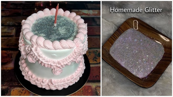 Glitter Decorated Cake