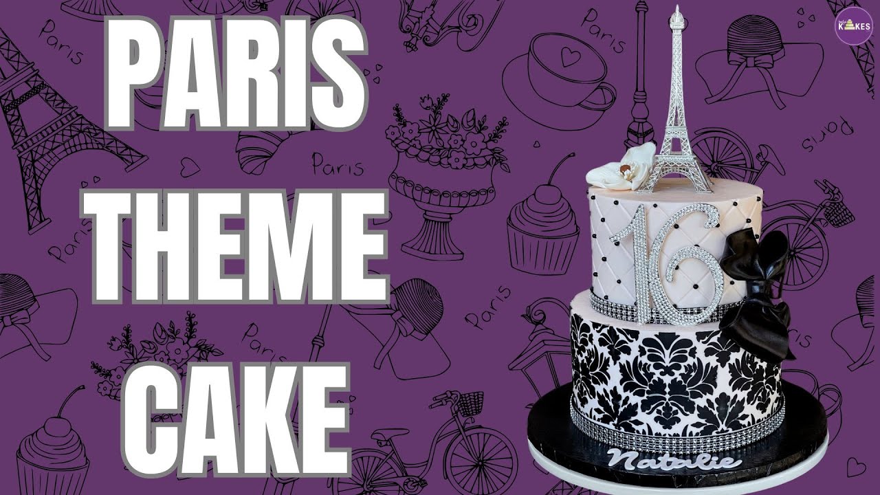 Paris decorated cake