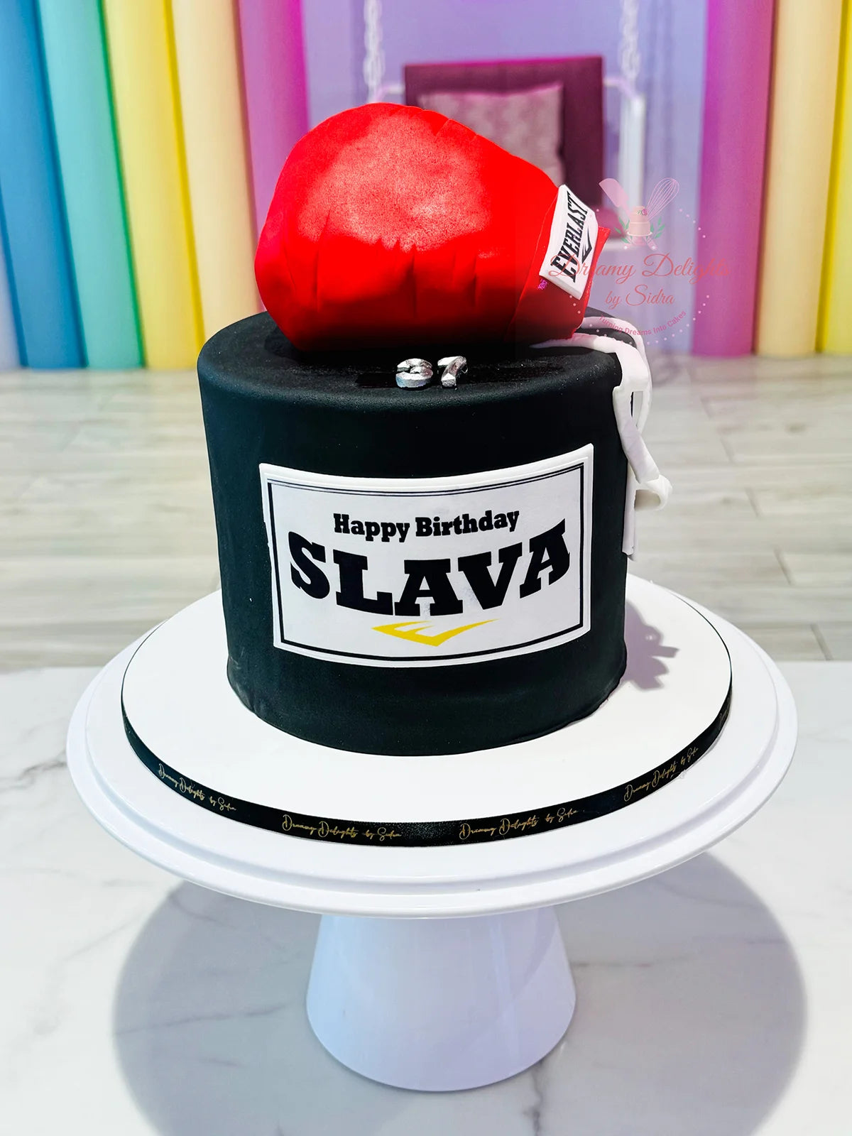 Boxing Decorated Cake