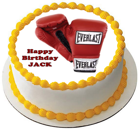 Boxing Decorated Cake