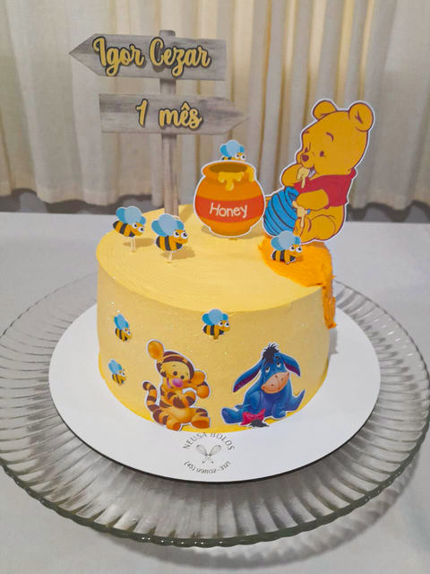 Bolo Decorado Ursinho Pooh