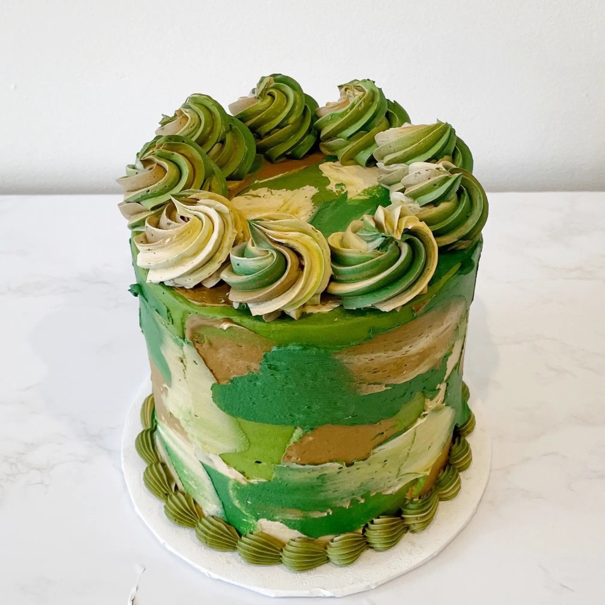 Camouflage Decorated Cake