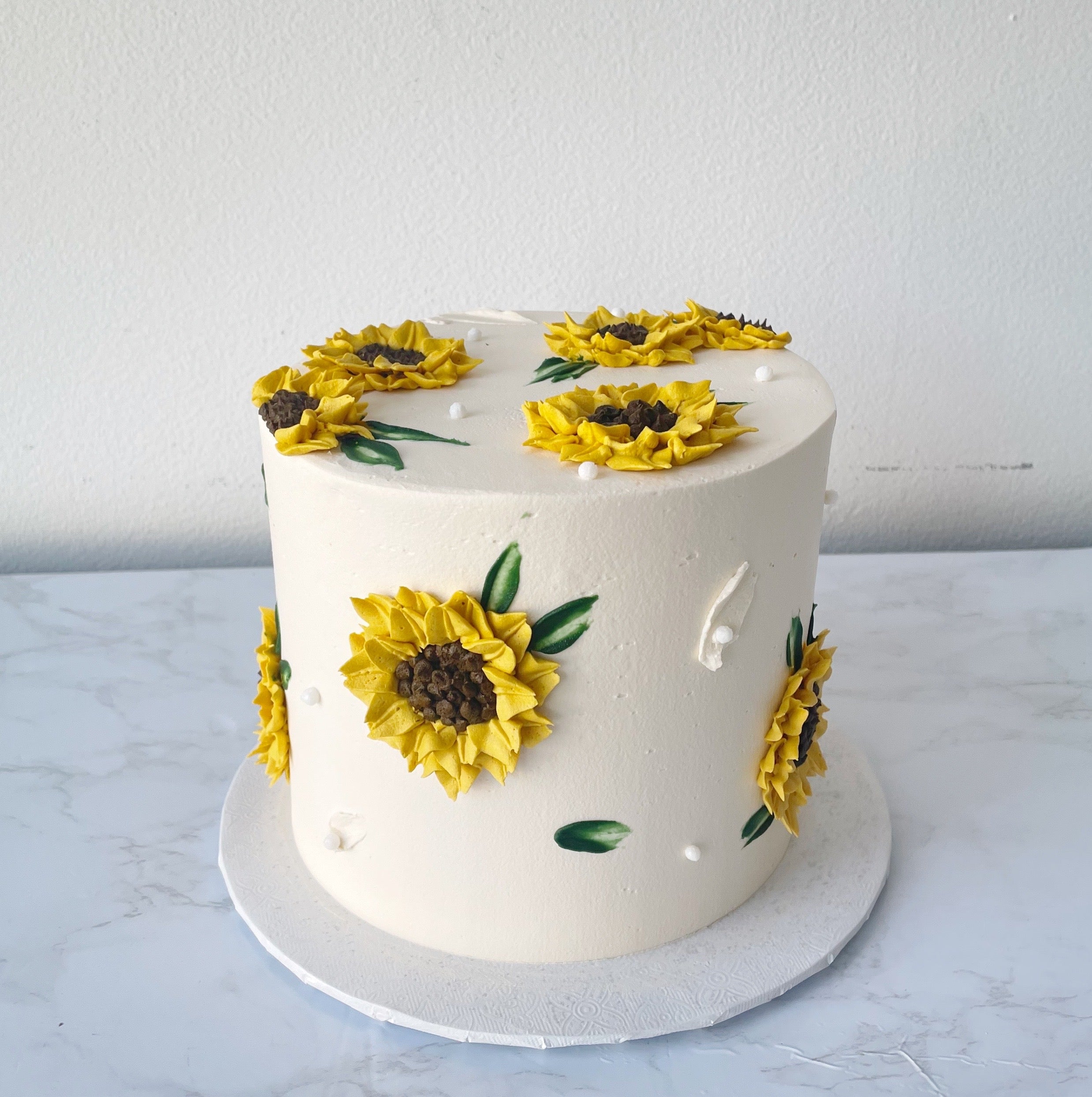 Sunflower Decorated Cake