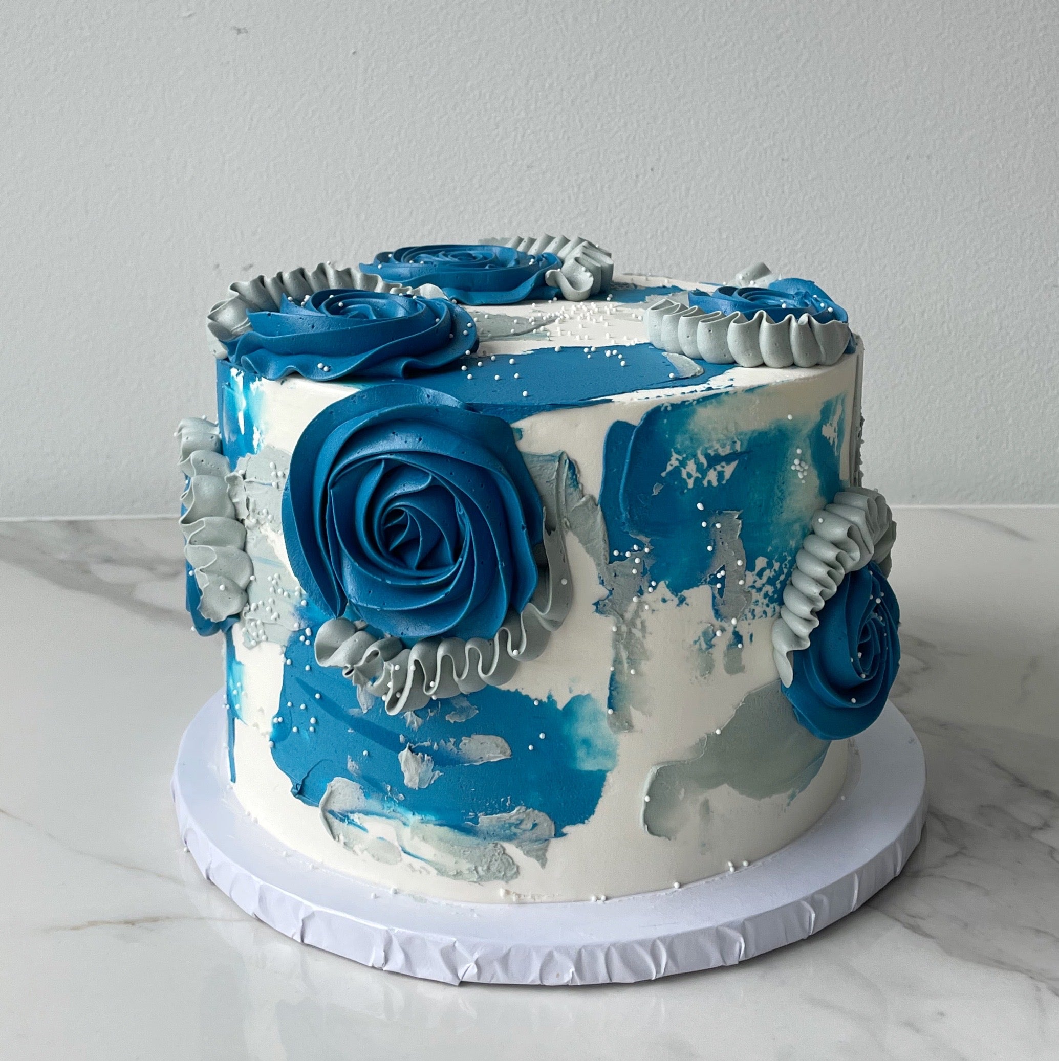 Abstract Decorated Cake