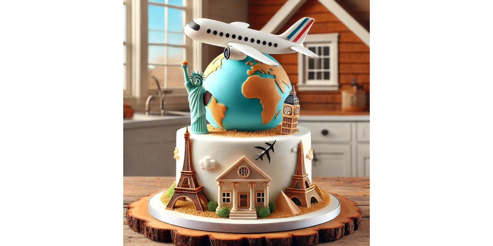 Airplane Decorated Cake