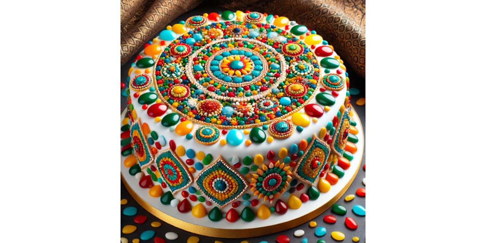 Mandala Decorated Cake