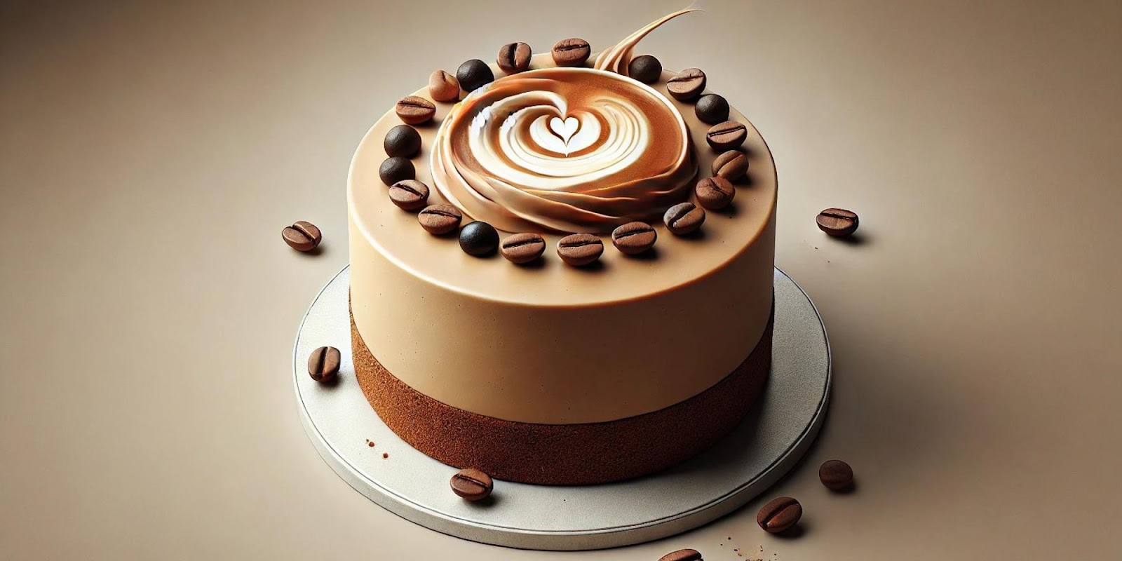 Coffee Decorated Cake