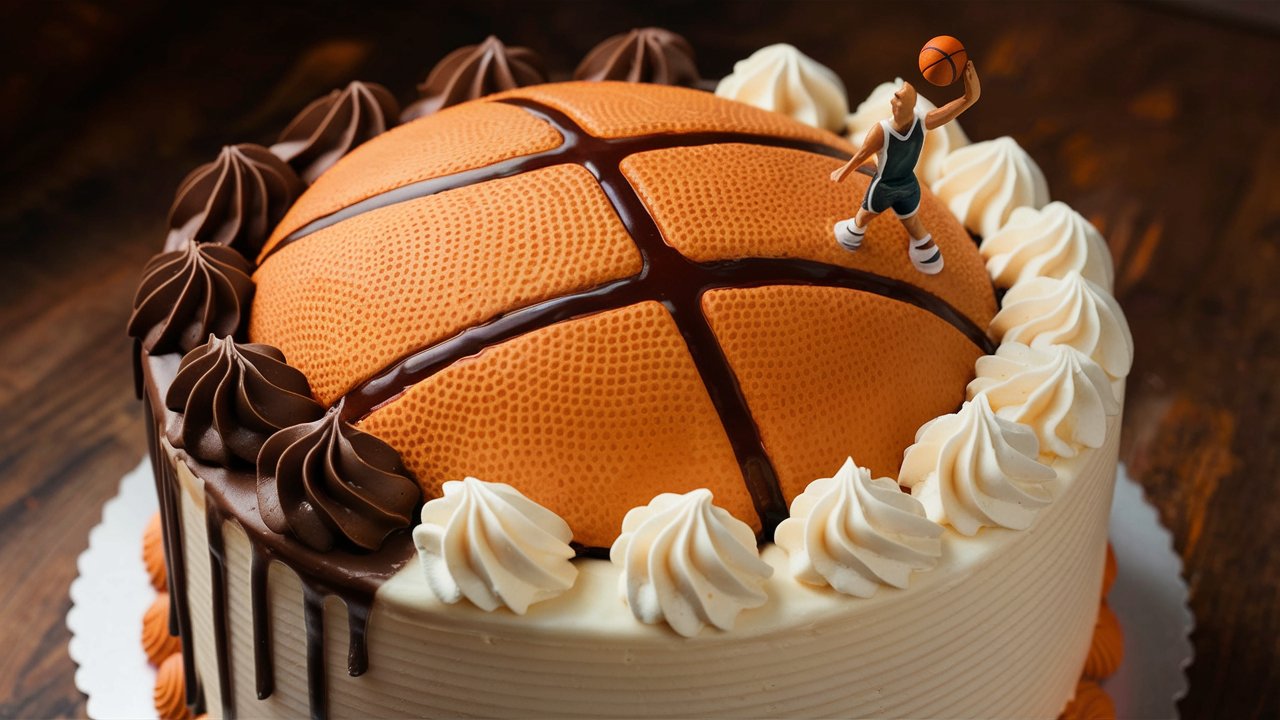 Basketball Decorated Cake