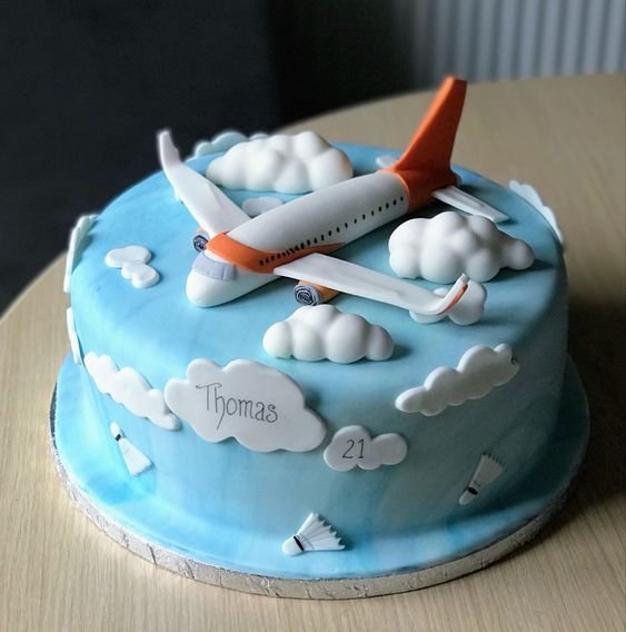 Airplane Decorated Cake