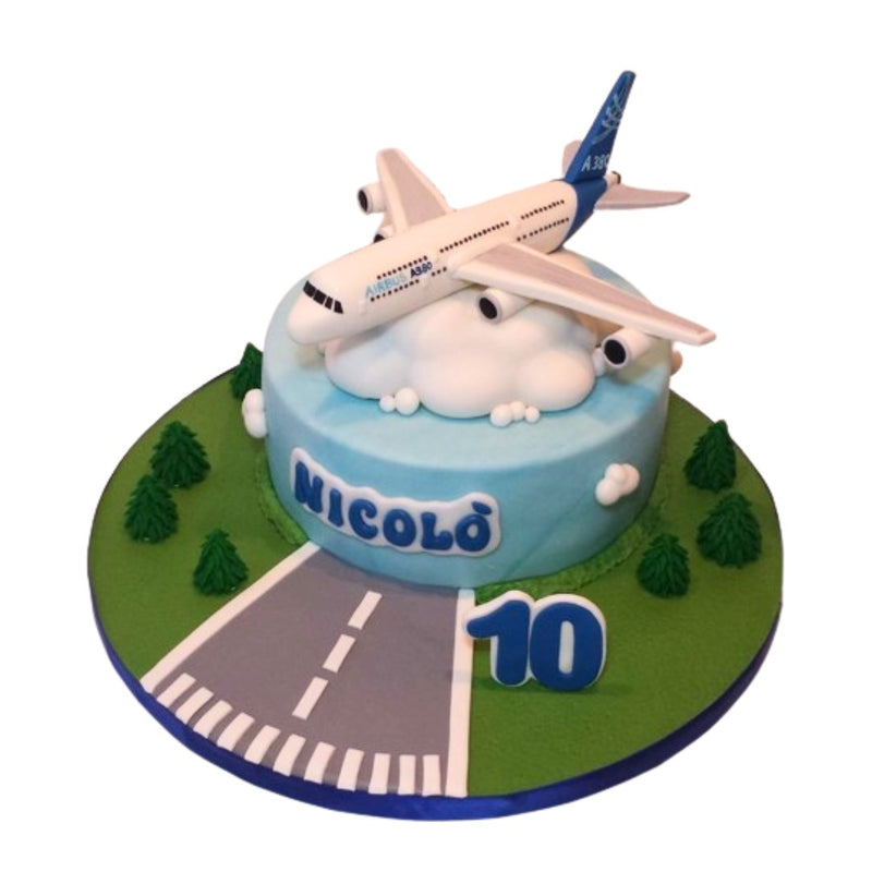 Airplane Decorated Cake