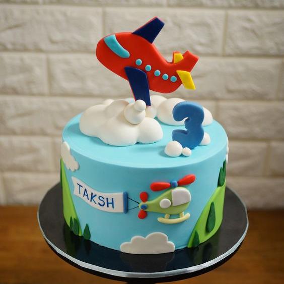 Airplane Decorated Cake