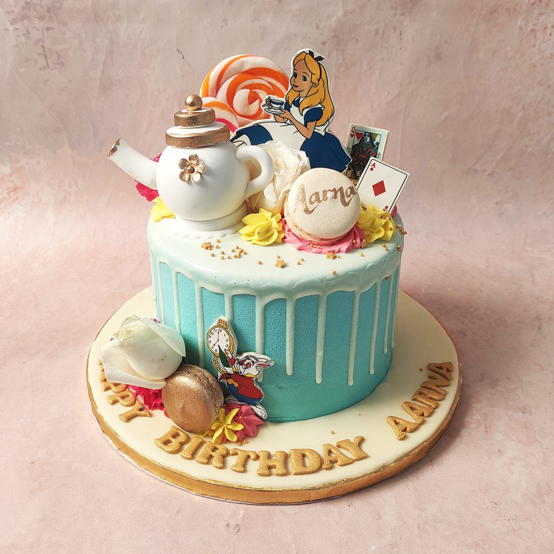 Alice in Wonderland Decorated Cake