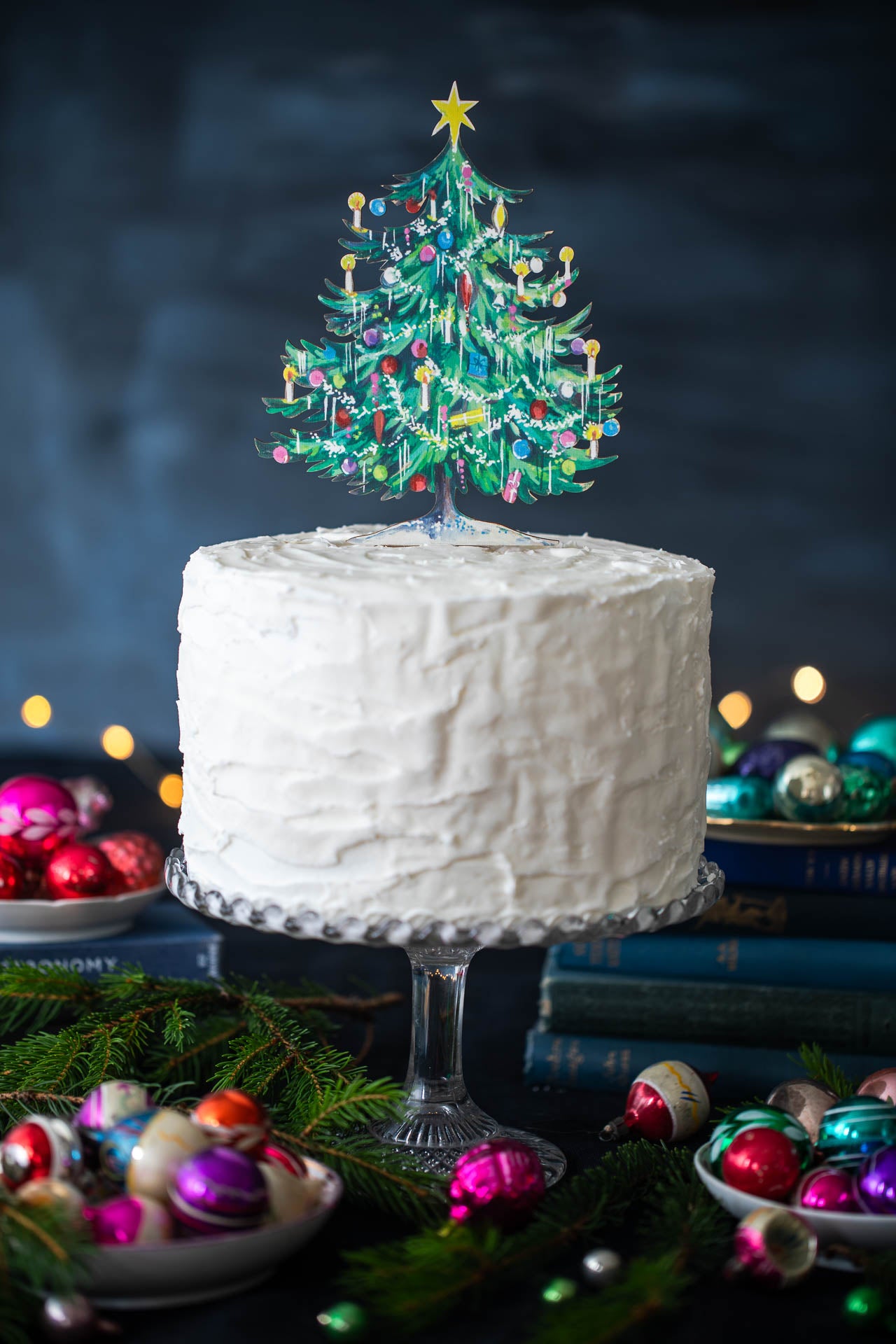 Tree Decorated Cake